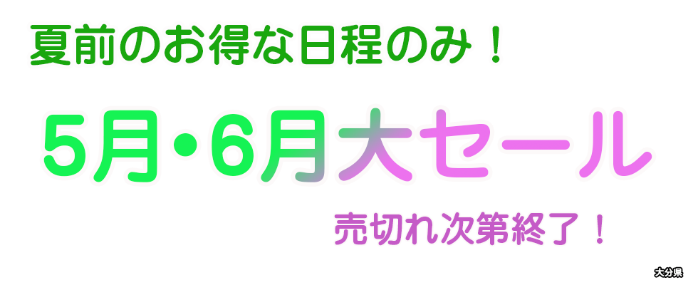 5月～6月大セール国内ツアー・国内旅行